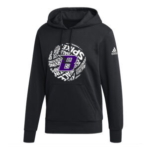 Baxter VB Adidas Fleece Unisex Hooded Sweatshirt- Black