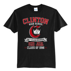 Clinton 30th Class Reunion Unisex Short Sleeve Tee-Black
