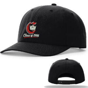 Clinton 30th Class Reunion Richardson Relaxed 6 Panel Snapback premium canvas cap-Black
