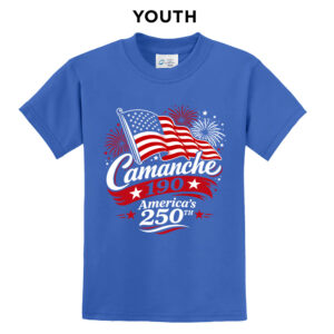 Camanche Days Youth Short Sleeve Tee-Royal
