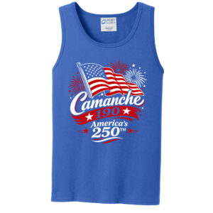 Camanche Days Men Core Cotton Tank Top-Royal