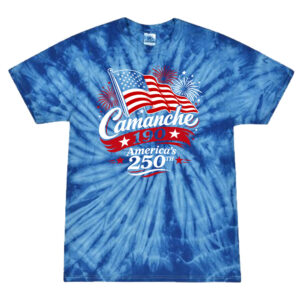 Camanche Days Colortone Multi Color Tie Dyed T shirts-Spider Royal