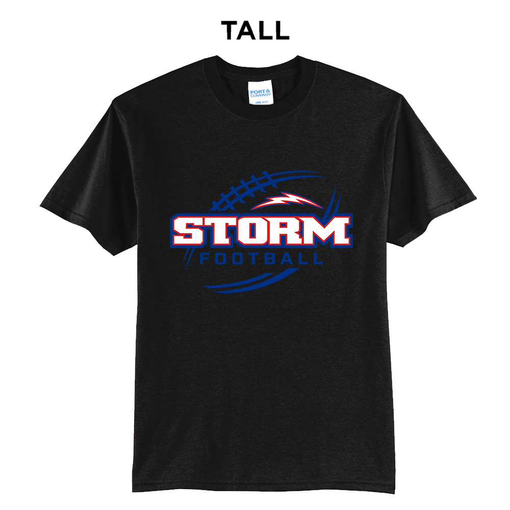 Camanche Football Tall Core Blend short Sleeve T Shirts - JetBlack