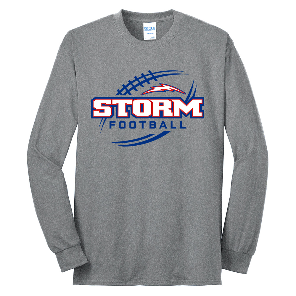 Camanche Football Unisex Long Sleeve Core Blend T Shirt - AthleticHeather