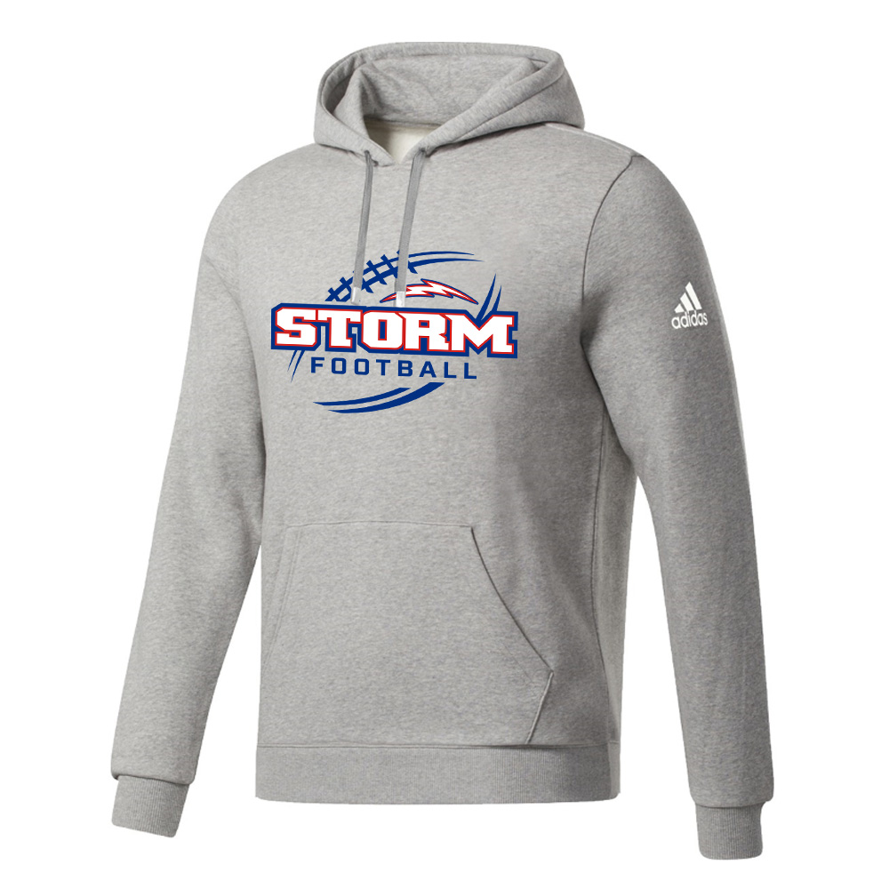 Camanche Football Adidas Fleece Unisex Hooded Sweatshirt MedGrey Heather