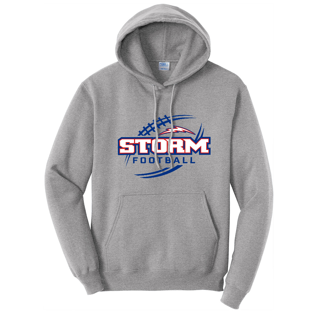 Camanche Football Unisex Classic Core weight Cozy Pullover Hooded Sweatshirt - AthleticHeatherGrey
