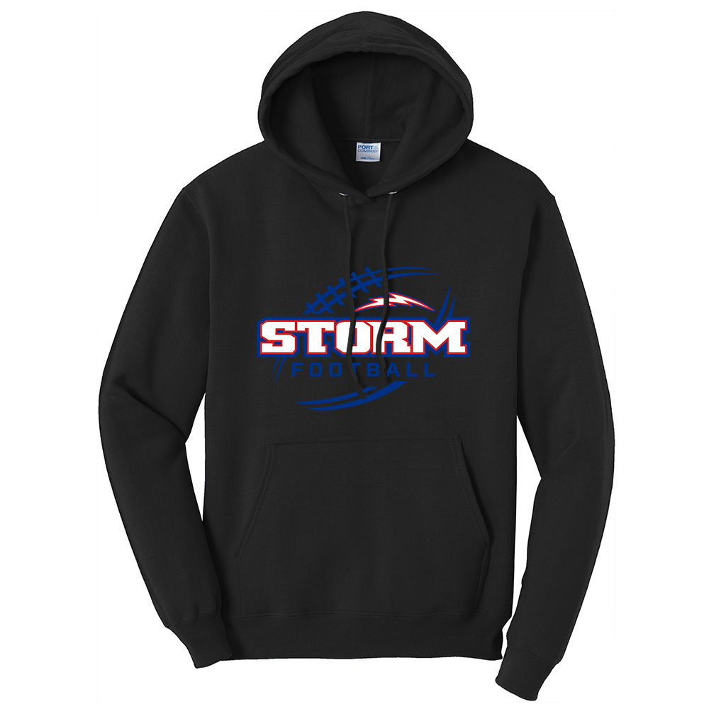 Camanche Football Unisex Classic Core weight Cozy Pullover Hooded Sweatshirt - JetBlack