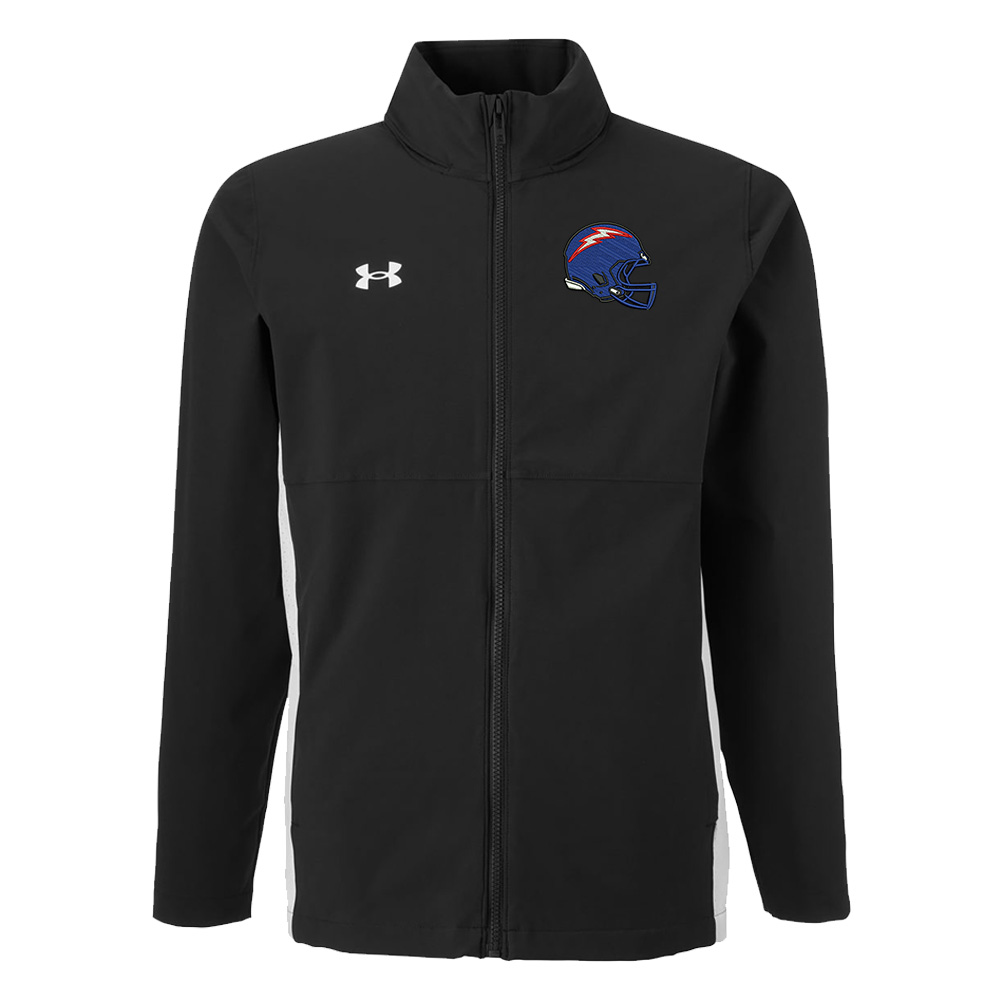 Camanche Football Under Armour UA Rival Stretch Woven Men's Full Zip - Black
