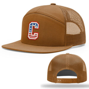 Camanche Football Richardson 7 Panel Trucker Cap Solid Color – Carmel