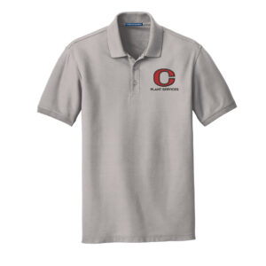 Clinton Plant Services Core Classic Pique Polo-Grey