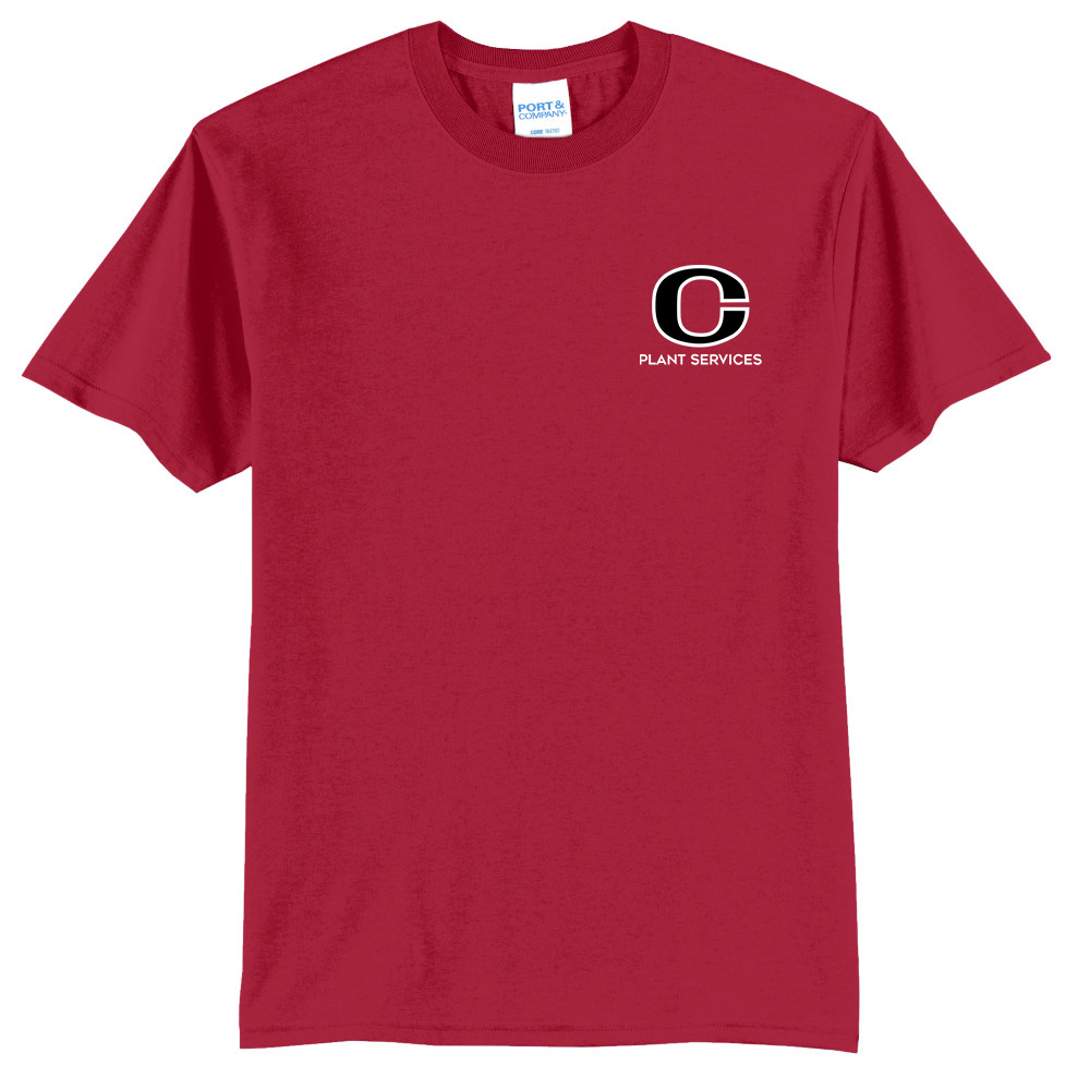 Clinton Plant Services Short Sleeve Tee-Red