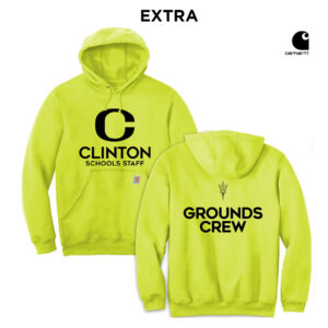Clinton Plant Services Carhartt Midweight Hooded Sweatshirt-Brite lime