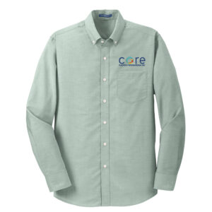 Core Plastech Port Authority SuperPro Oxford Shirt Men-Green
