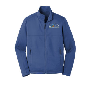 Core Plastech Port Authority Men Collective Smooth Fleece Jacket-Night Sky Blue