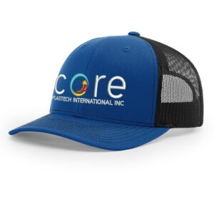 Core Plastech Richardson Pro Mesh Adjustable Trucker Cap Split-Royal/Black