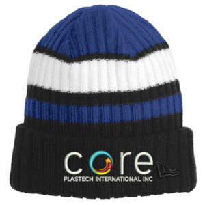 Core Plastech New Era Ribbed Tailgate Beanie-Royal/Black/White