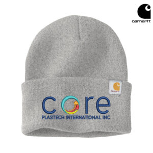 Core Plastech Carhartt Acrylic Watch Cap 2.0 beanie stocking cap with cuff-Heather Grey
