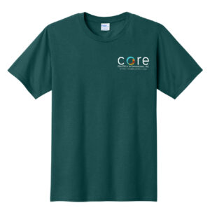 Core Plastech Unisex Fan Favorite Cotton Short Sleeve Tee – Marine Green
