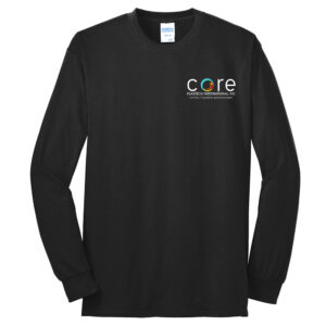 Core Plastech unisex Long Sleeve Core Blend T Shirt – JetBlack