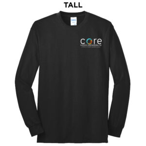 Core Plastech Tall Long Sleeve Core Blend T Shirt – JetBlack