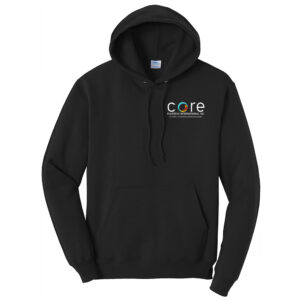 Core Plastech Unisex Classic Core weight Cozy Pullover Hooded Sweatshirt – JetBlack