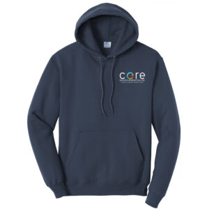 Core Plastech Unisex Classic Core weight Cozy Pullover Hooded Sweatshirt – Navy