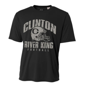 River King Football Adult Cooling Performance Tshirt -Black
