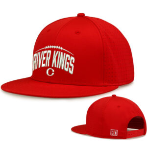 River King Football The Game Perforated GameChanger Snapback Cap-Red