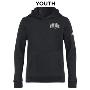 River King Football Adidas Youth Fleece Hooded Sweatshirt- Black (YS only)