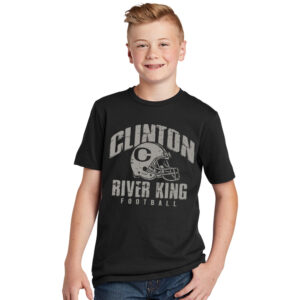 River King Football Youth Premium Short Sleeve Tee-Black