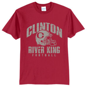 River King Football Unisex Short Sleeve Tee-Red