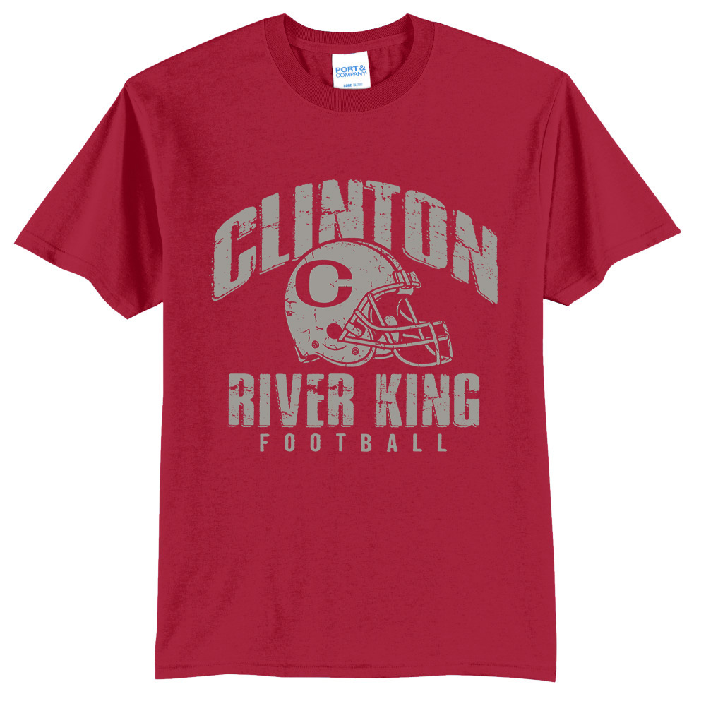 River King Football Unisex Short Sleeve Tee-Red