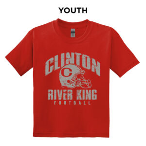 River King Football Youth Short Sleeve Tee-Red