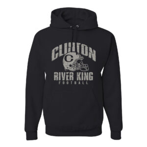 River King Football Unisex Fleece Hooded Sweatshirt-Black Heather