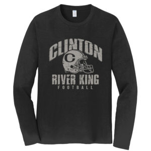River King Football Unisex Cotton Long Sleeve Fan Favorite Tee-Black