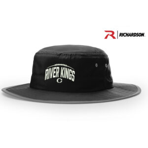 River King Football Richardson Wide Brim Sun Hat-Black