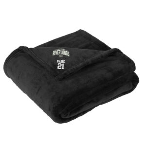 River King Football Port Authority Oversized Ultra Plush Blanket-Black