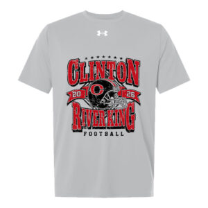 River King Football Under Armour TEAM VANISH short sleeve soft touch  UA Tech Tee-Mod Grey