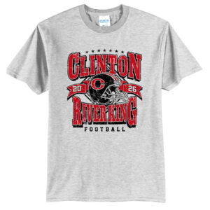 River King Football Unisex Short Sleeve Tee-Ash