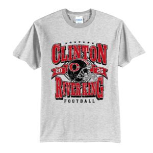 River King Football Tall Short Sleeve Tee-Ash