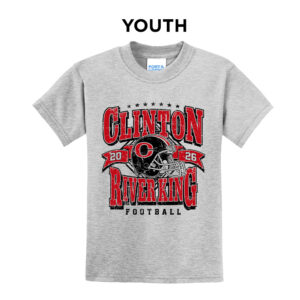 River King Football Youth Short Sleeve Tee-Ash