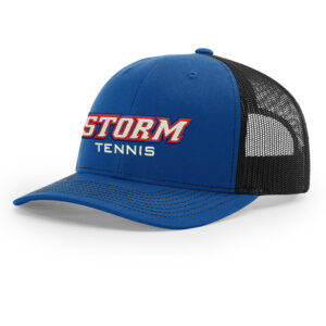 Storm Tennis Richardson Pro Crown Mesh Back Adjustable back cap – SPL Royal Black
