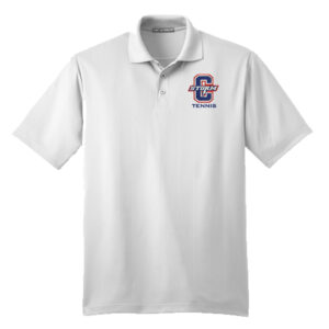 Storm Tennis Port Authority Performance Fine Jacquard Polo – White
