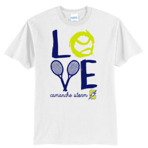 Storm Tennis Unisex Short Sleeve T Shirt – White