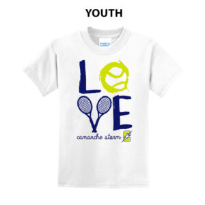 Storm Tennis  Youth Short Sleeve T Shirt – White