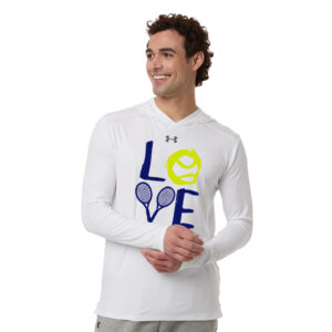 Storm Tennis Under Armour Mens Team Vanish Performance Hoodie – White