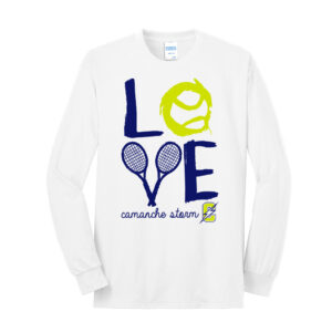 Storm Tennis Unisex Long Sleeve Core Blend T Shirt – White