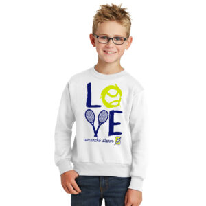 Storm Tennis Youth Crewneck Sweatshirt – White