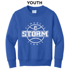 Storm Tennis  Youth Crewneck Sweatshirt – royal
