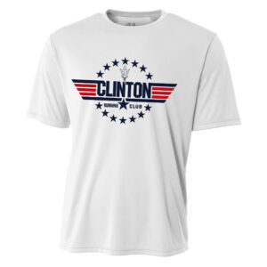 Clinton Running Club Adult Cooling Performance Tshirt-White